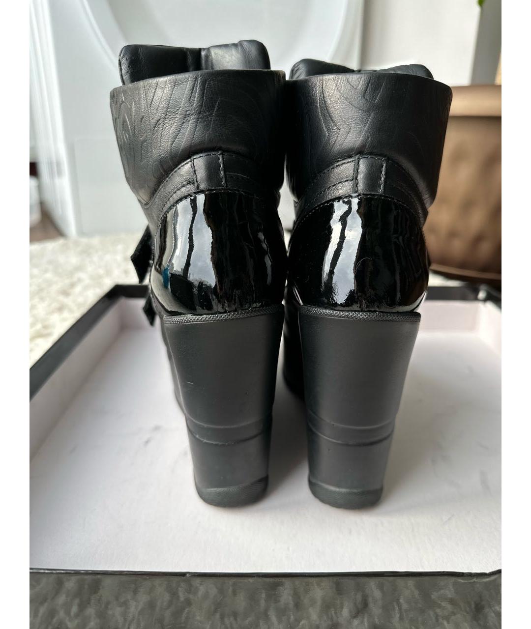 JOHN RICHMOND Черные кожаные ботинки, фото 3