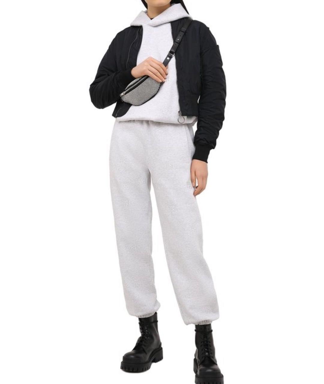 ALEXANDER WANG Серый хлопковый спортивные костюмы, фото 7