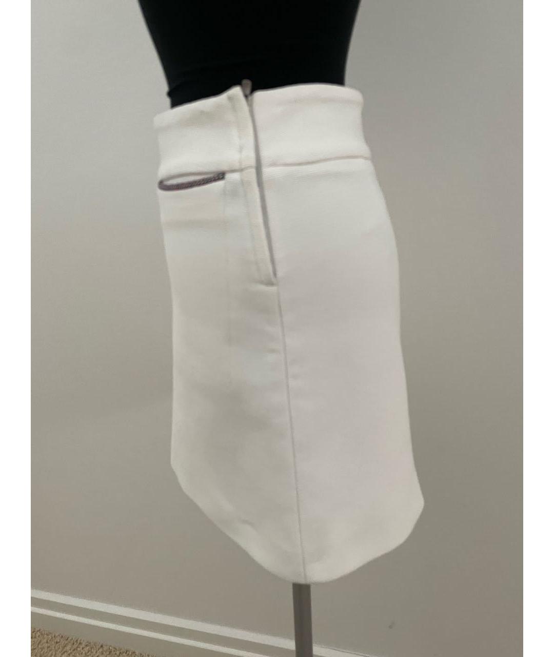 Claudie Pierlot Белая вискозная юбка мини, фото 4