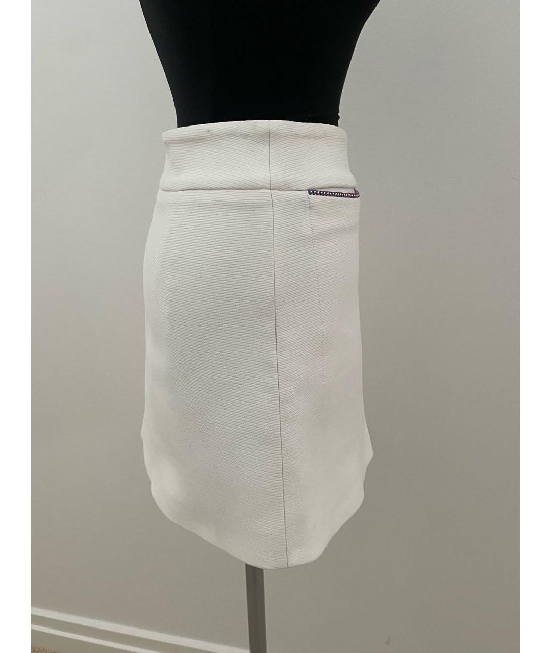 Claudie Pierlot Белая вискозная юбка мини, фото 2