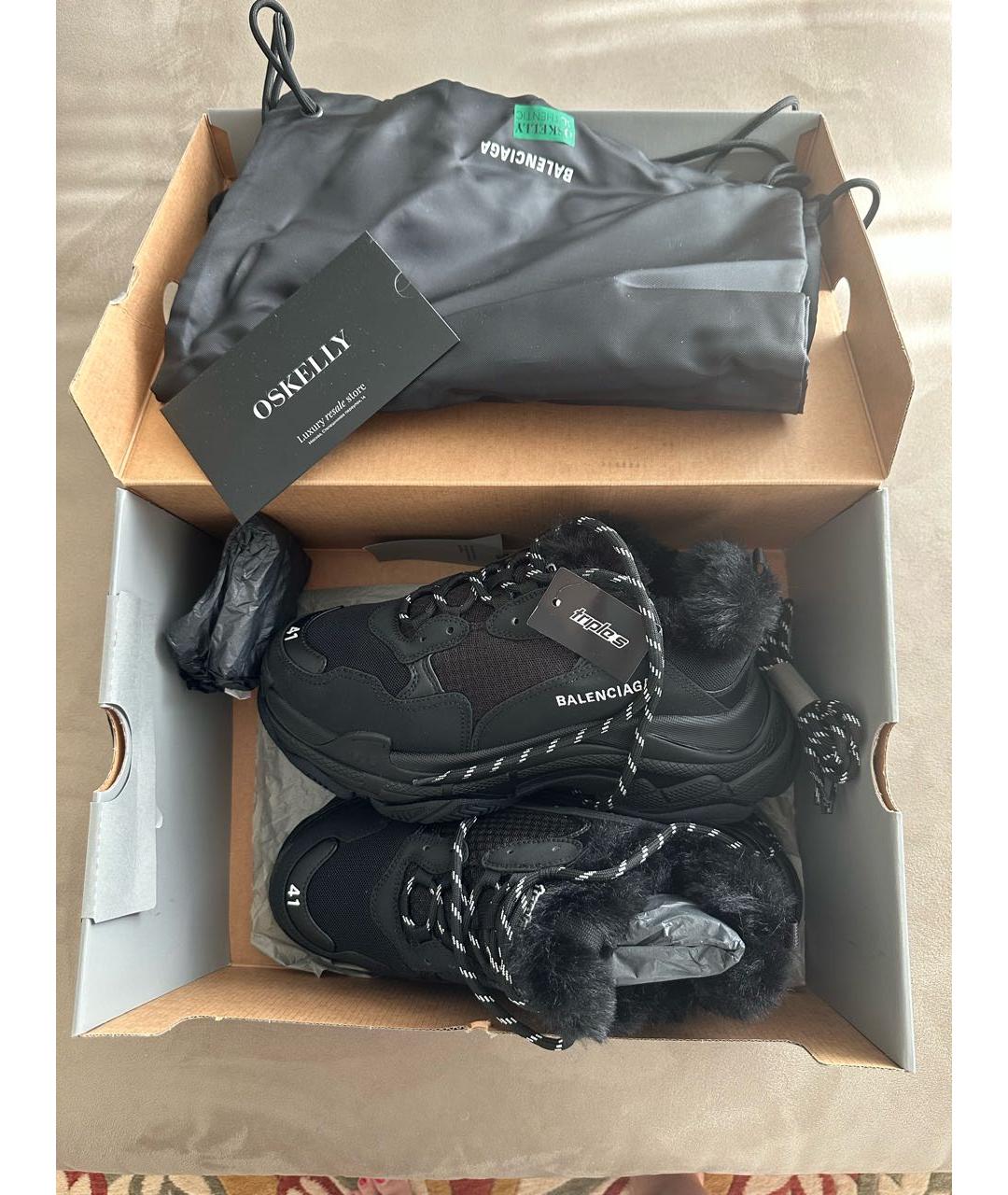 BALENCIAGA Черные кроссовки, фото 2