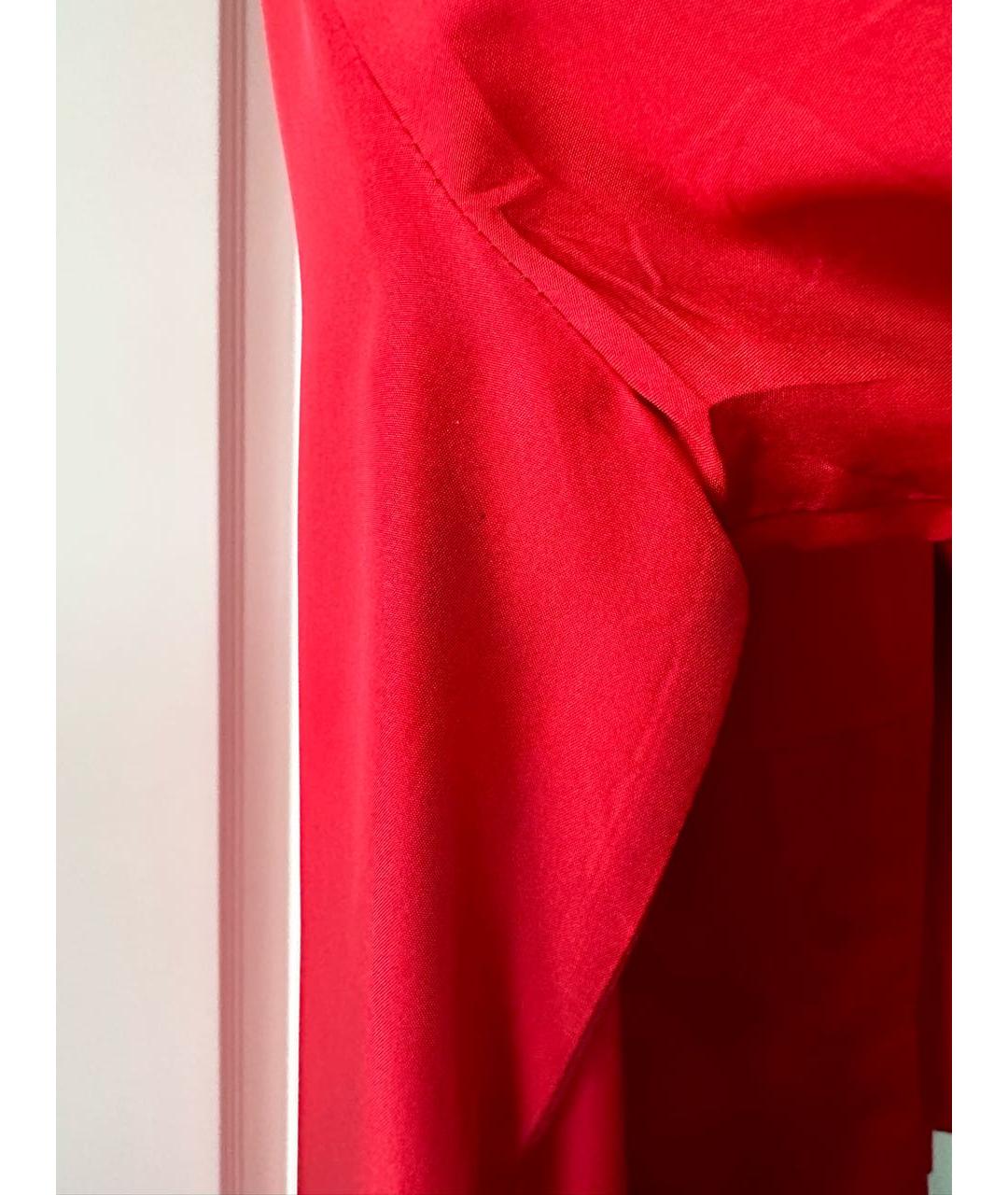 PRADA Красное шелковое коктейльное платье, фото 7