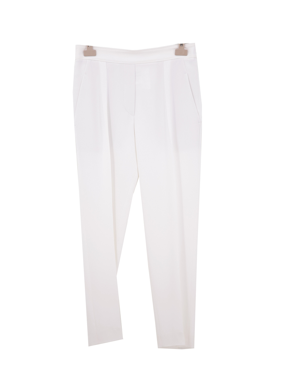 BRUNELLO CUCINELLI Белые прямые брюки, фото 1