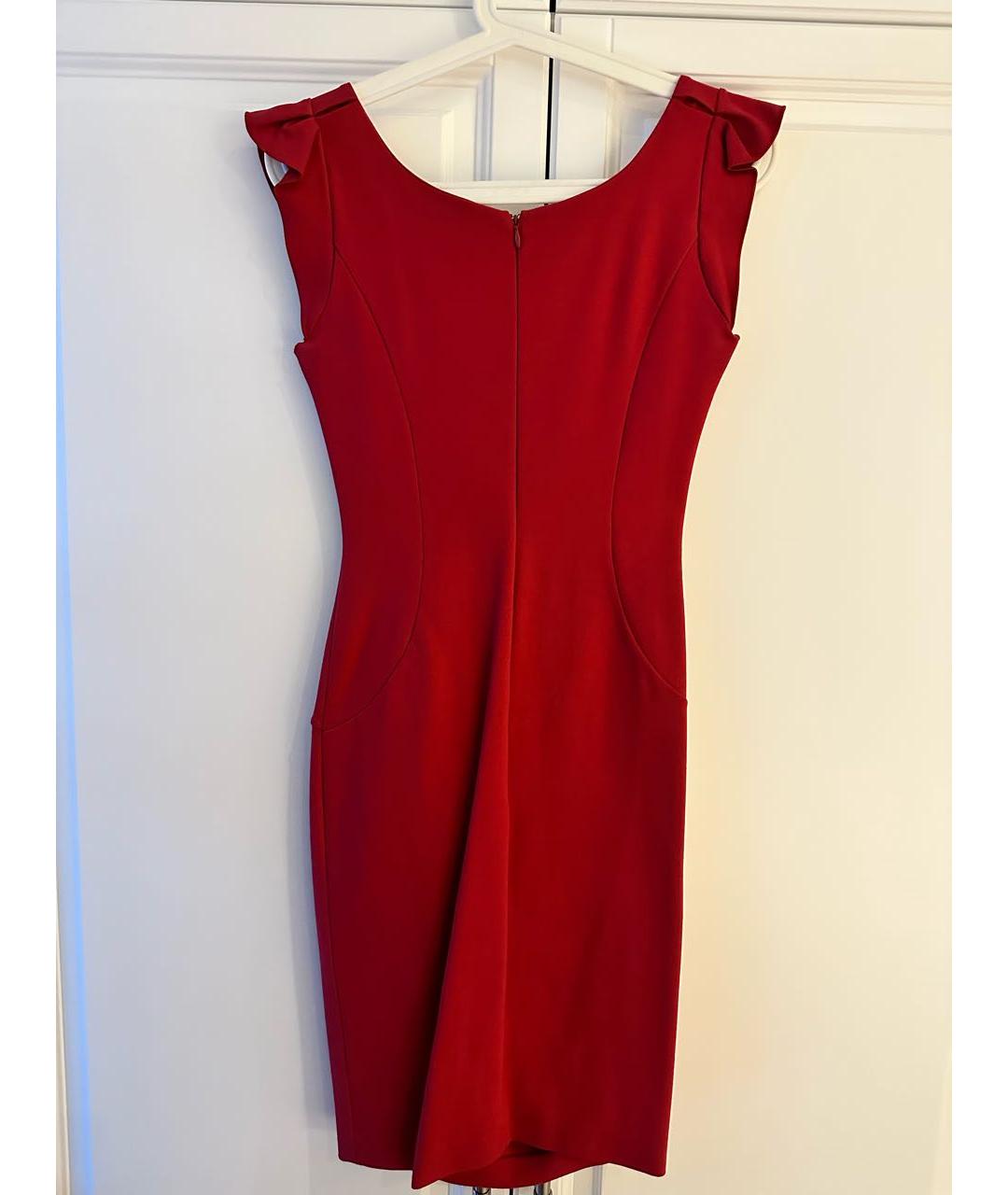 EMPORIO ARMANI Красное вискозное коктейльное платье, фото 2