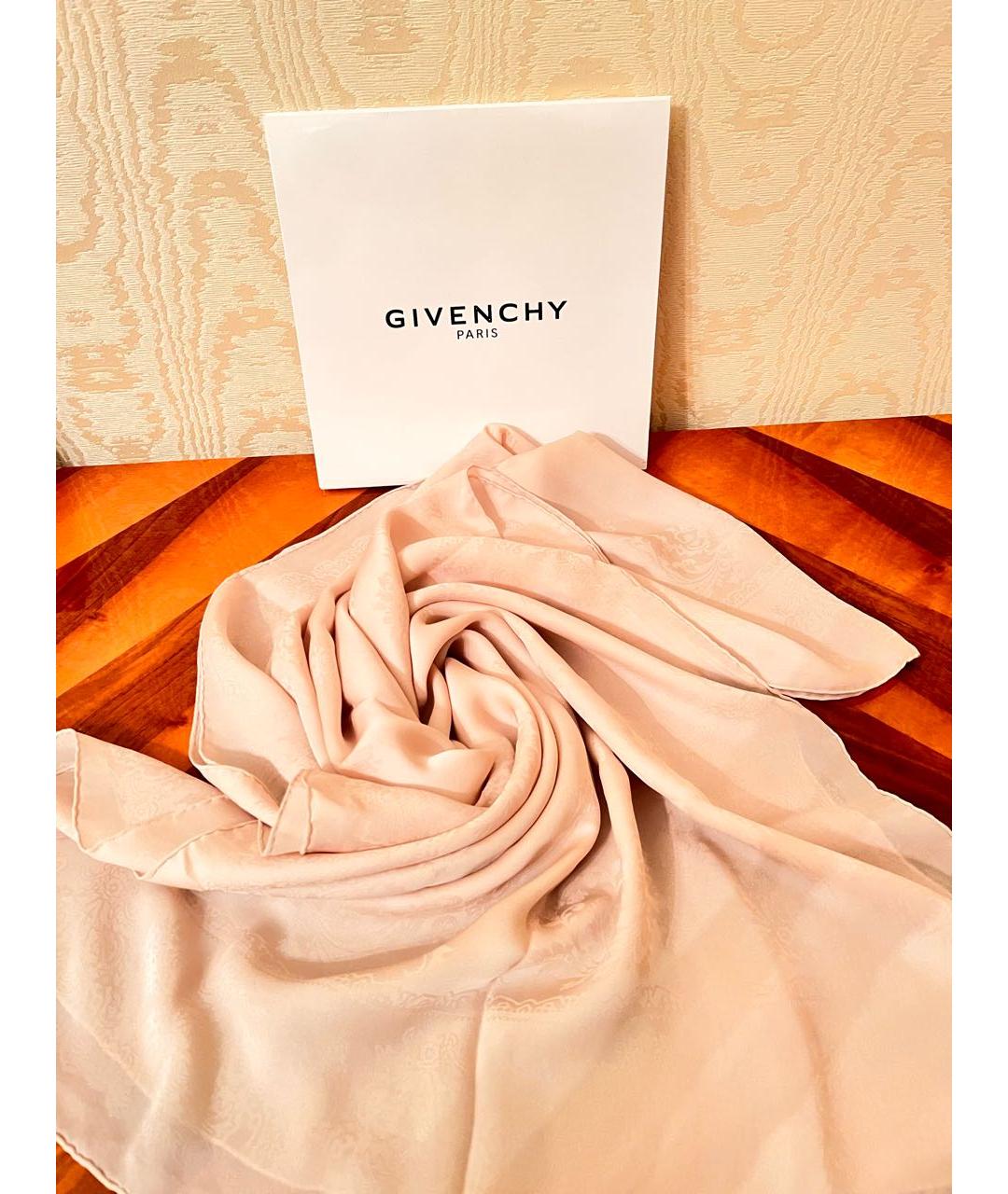 GIVENCHY Розовый шарф, фото 2