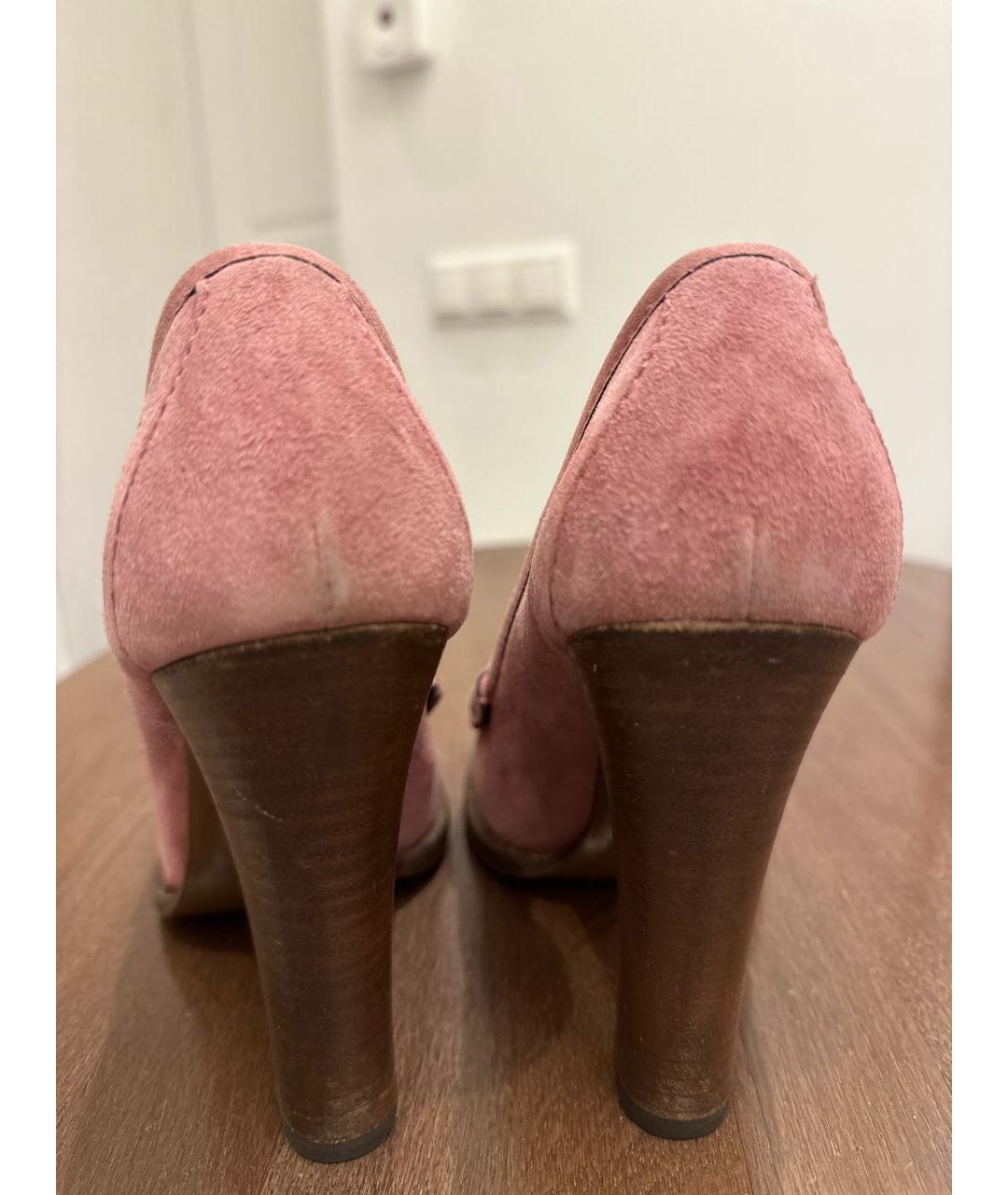 GUCCI Розовые замшевые туфли, фото 6