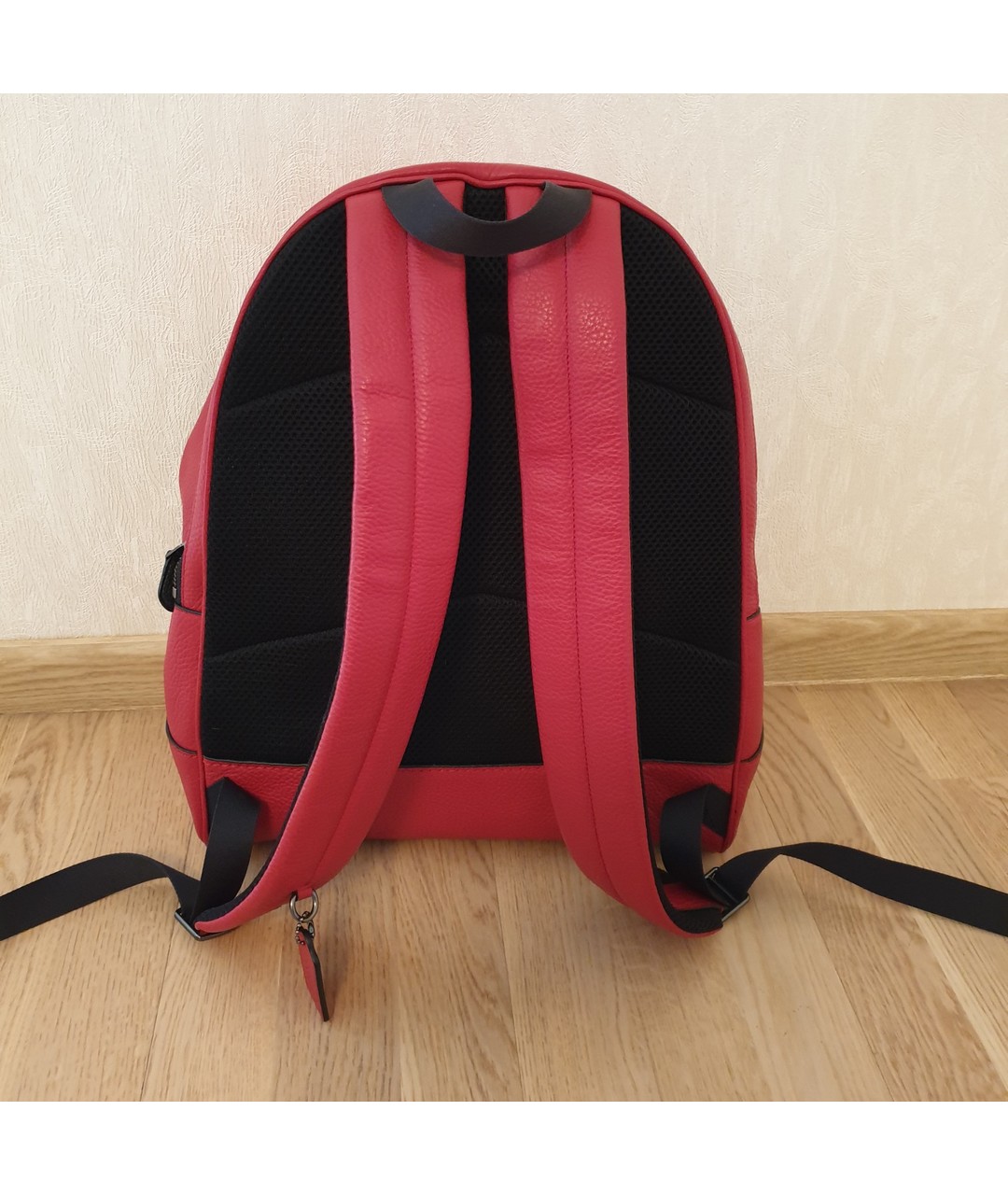 COACH Красный кожаный рюкзак, фото 3