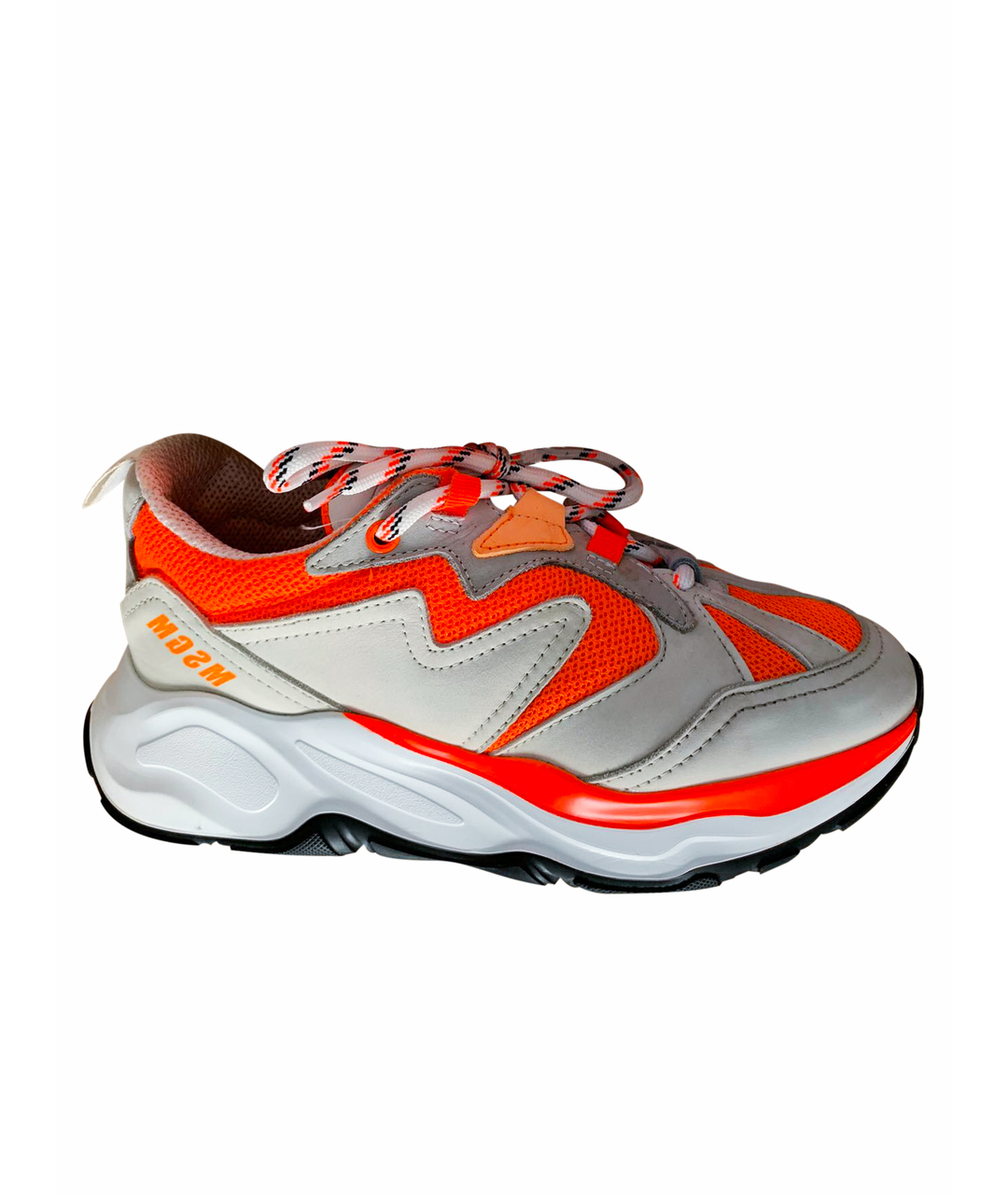 MSGM Оранжевое нубуковые кроссовки, фото 1