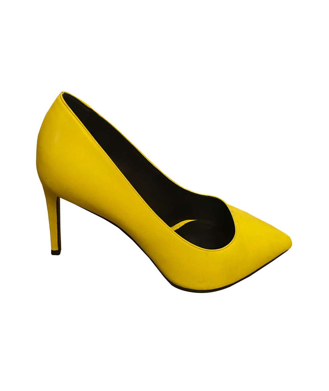 SAINT LAURENT Желтые кожаные туфли, фото 1