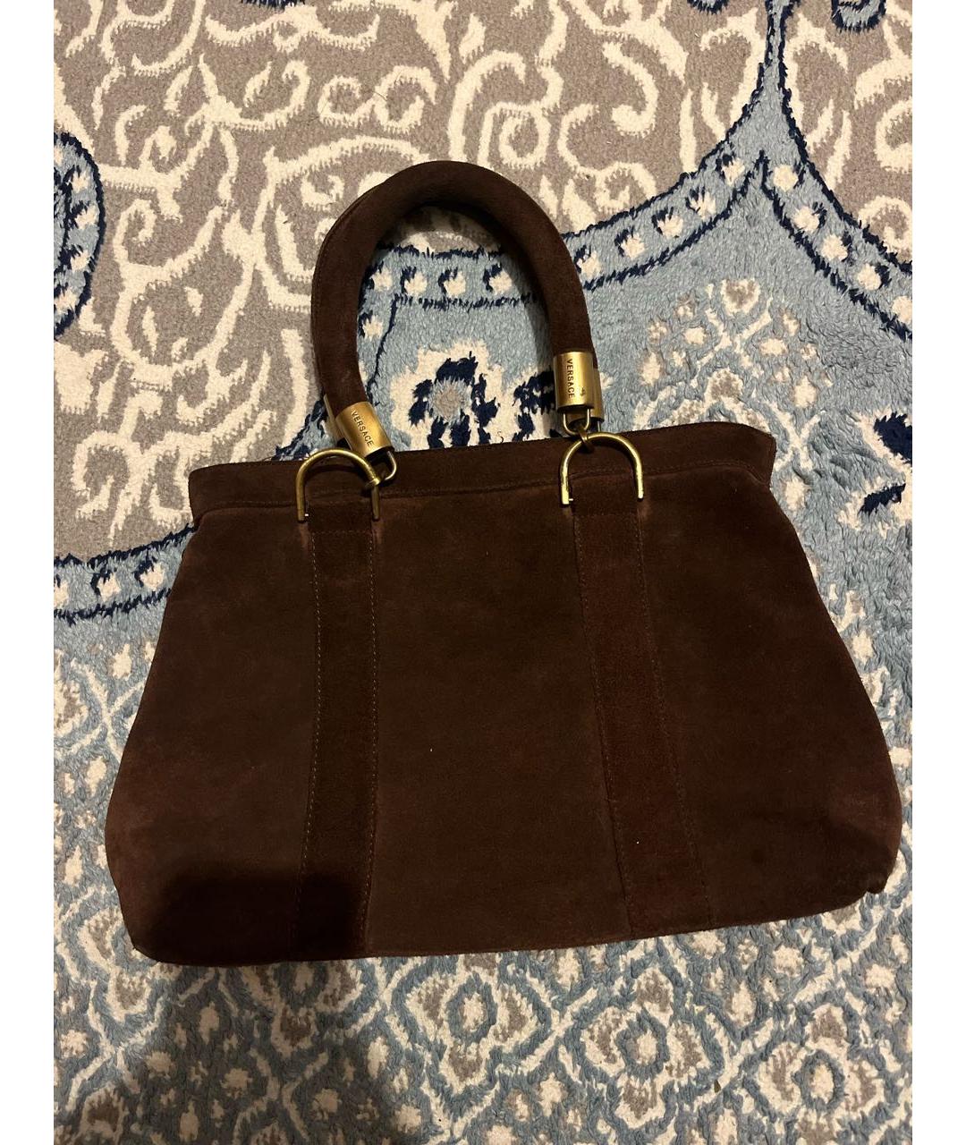 VERSACE VINTAGE Мульти замшевая сумка через плечо, фото 3