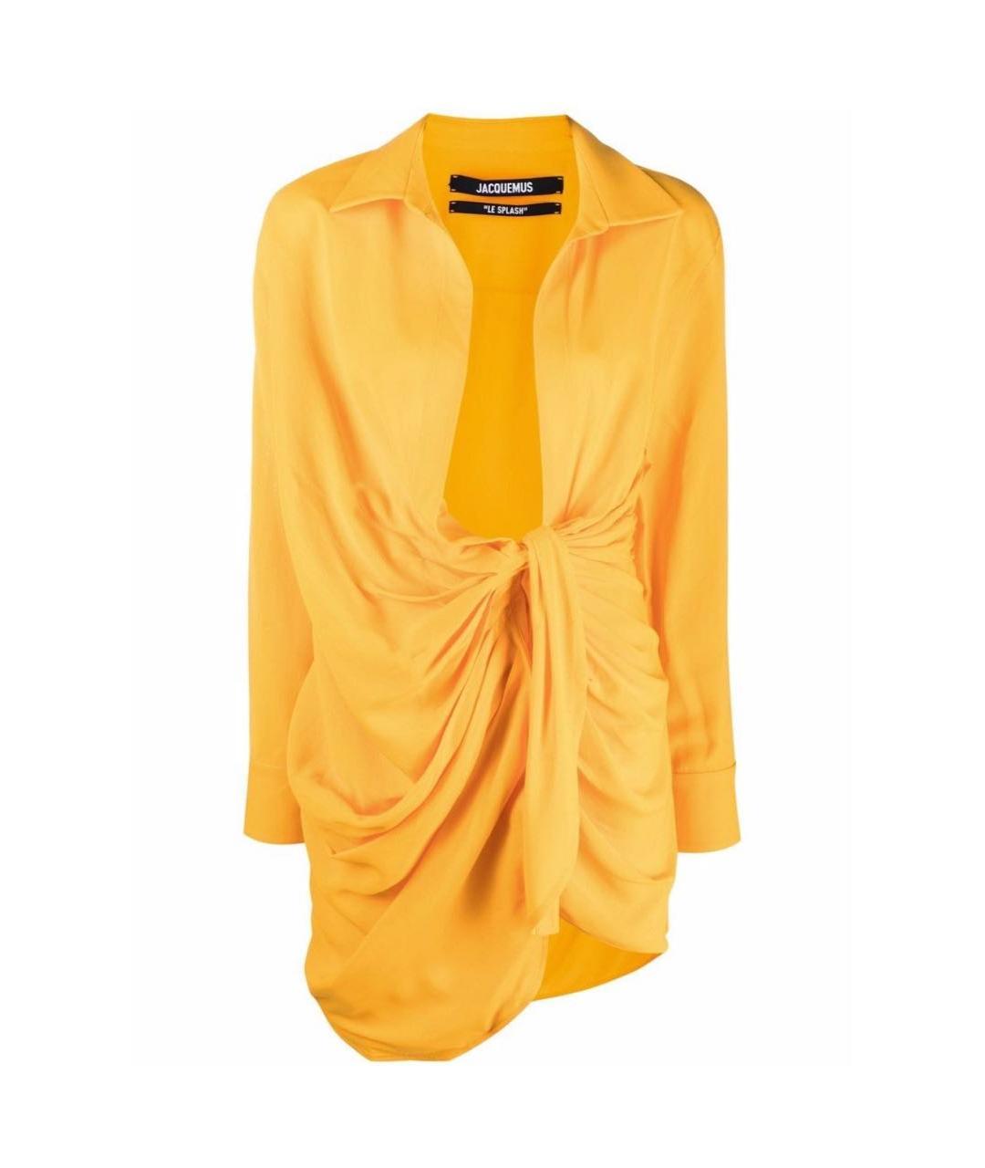 JACQUEMUS Оранжевое хлопковое платье, фото 1