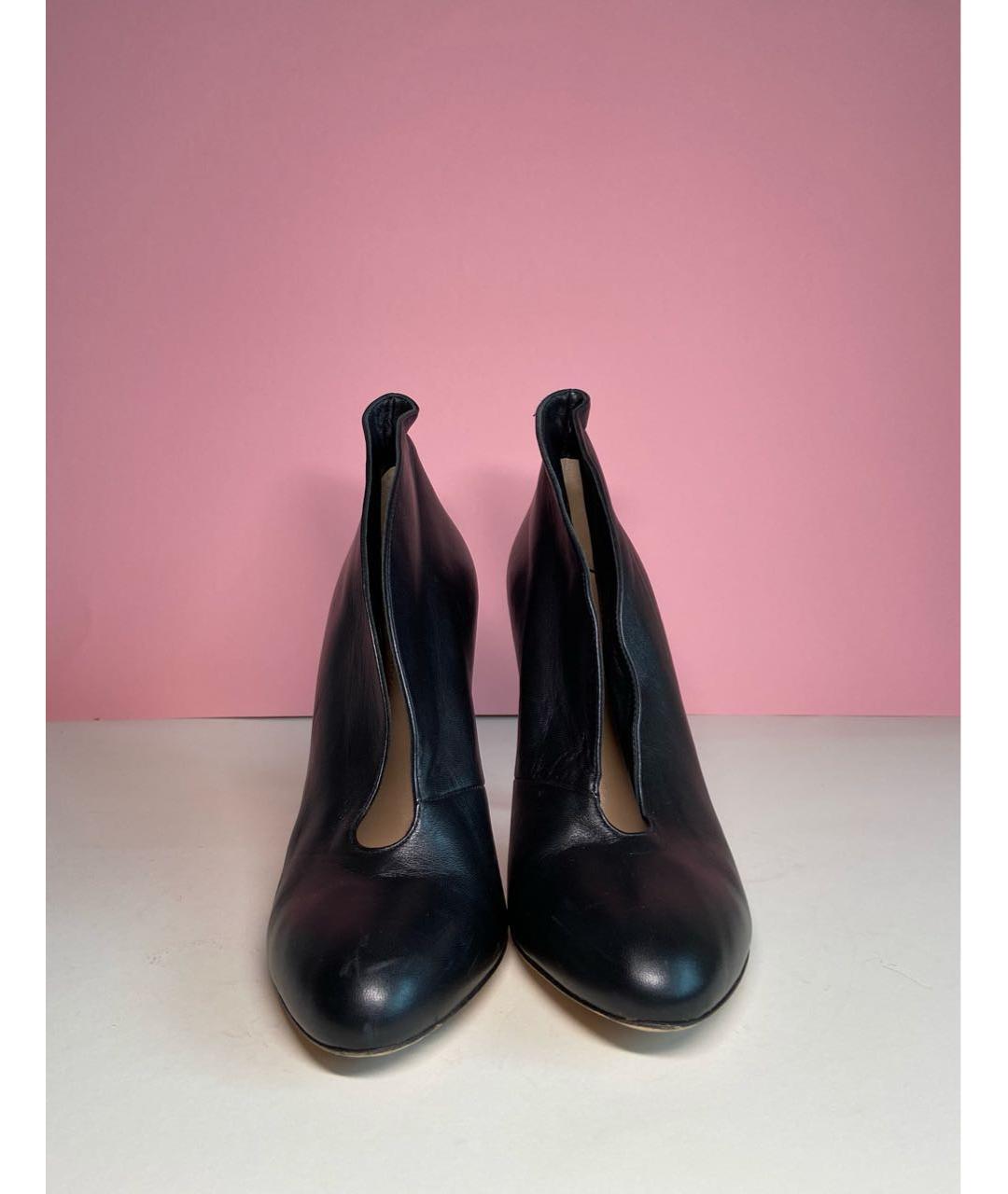 GIANVITO ROSSI Черные кожаные ботильоны, фото 2