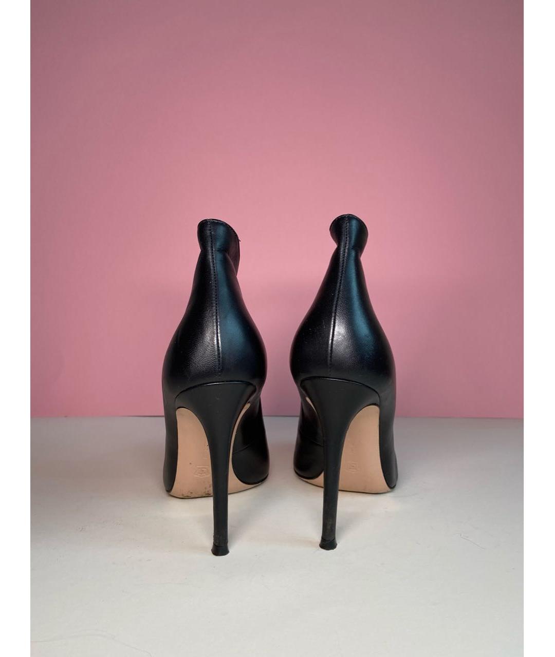 GIANVITO ROSSI Черные кожаные ботильоны, фото 4