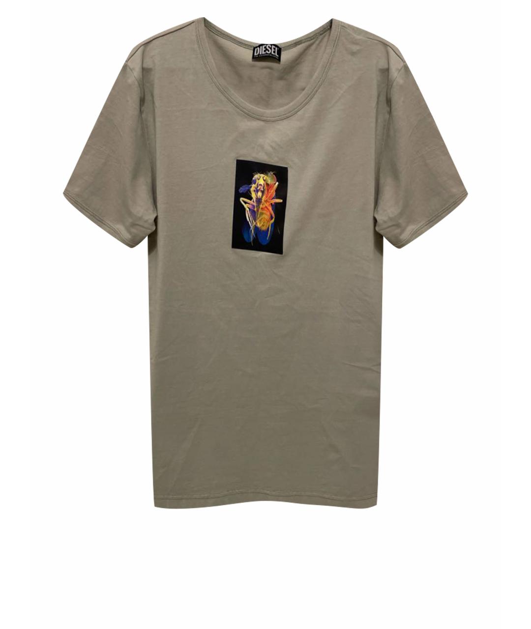 DIESEL Серая хлопковая футболка, фото 1