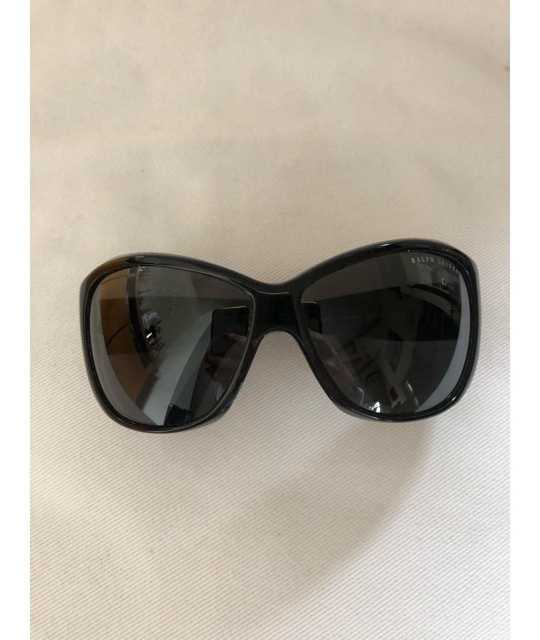 RALPH LAUREN Черные пластиковые солнцезащитные очки, фото 6