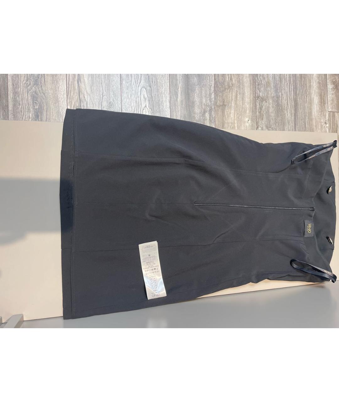 LIU JO Черное полиэстеровое коктейльное платье, фото 3