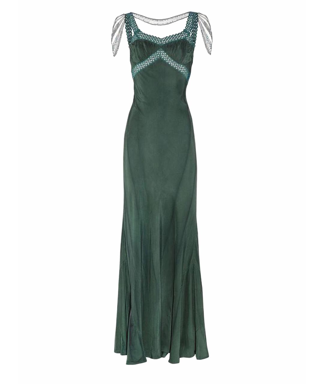 ERICKSON BEAMON Зеленые шелковое вечернее платье, фото 1