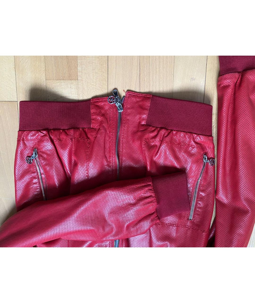 FABI Красная кожаная куртка, фото 5