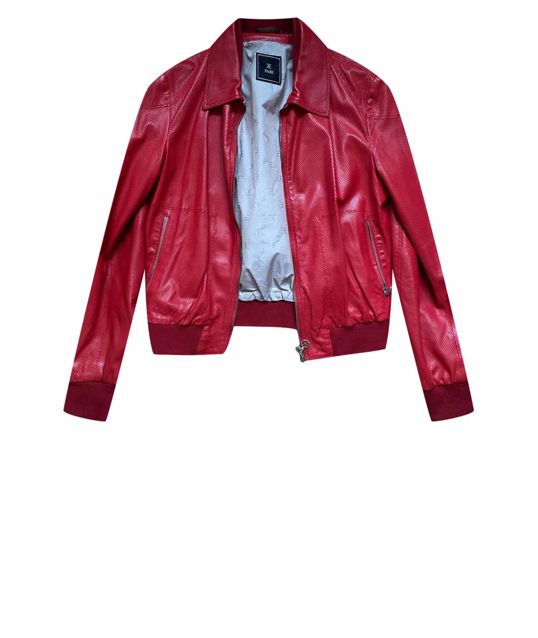 FABI Красная кожаная куртка, фото 1