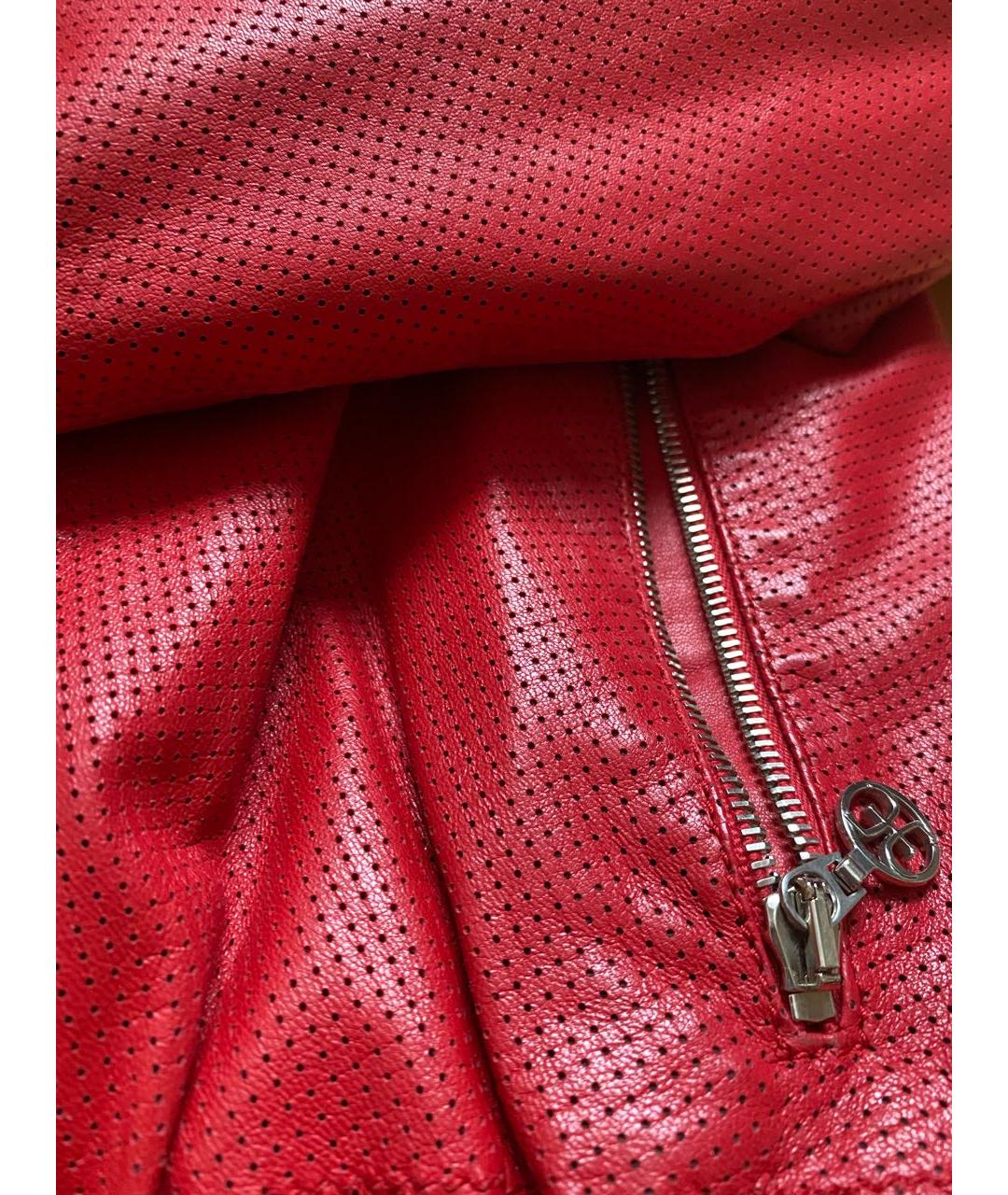 FABI Красная кожаная куртка, фото 6