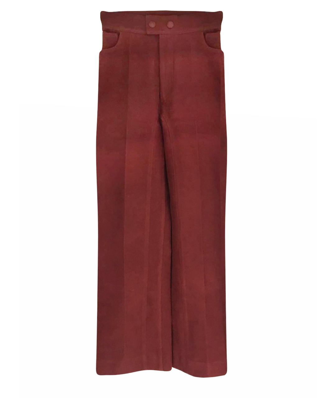 CELINE PRE-OWNED Бордовые прямые брюки, фото 1