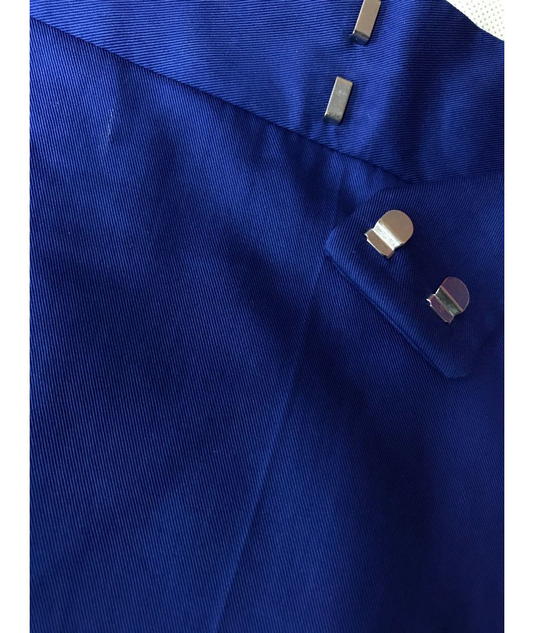 CELINE PRE-OWNED Синие прямые брюки, фото 4