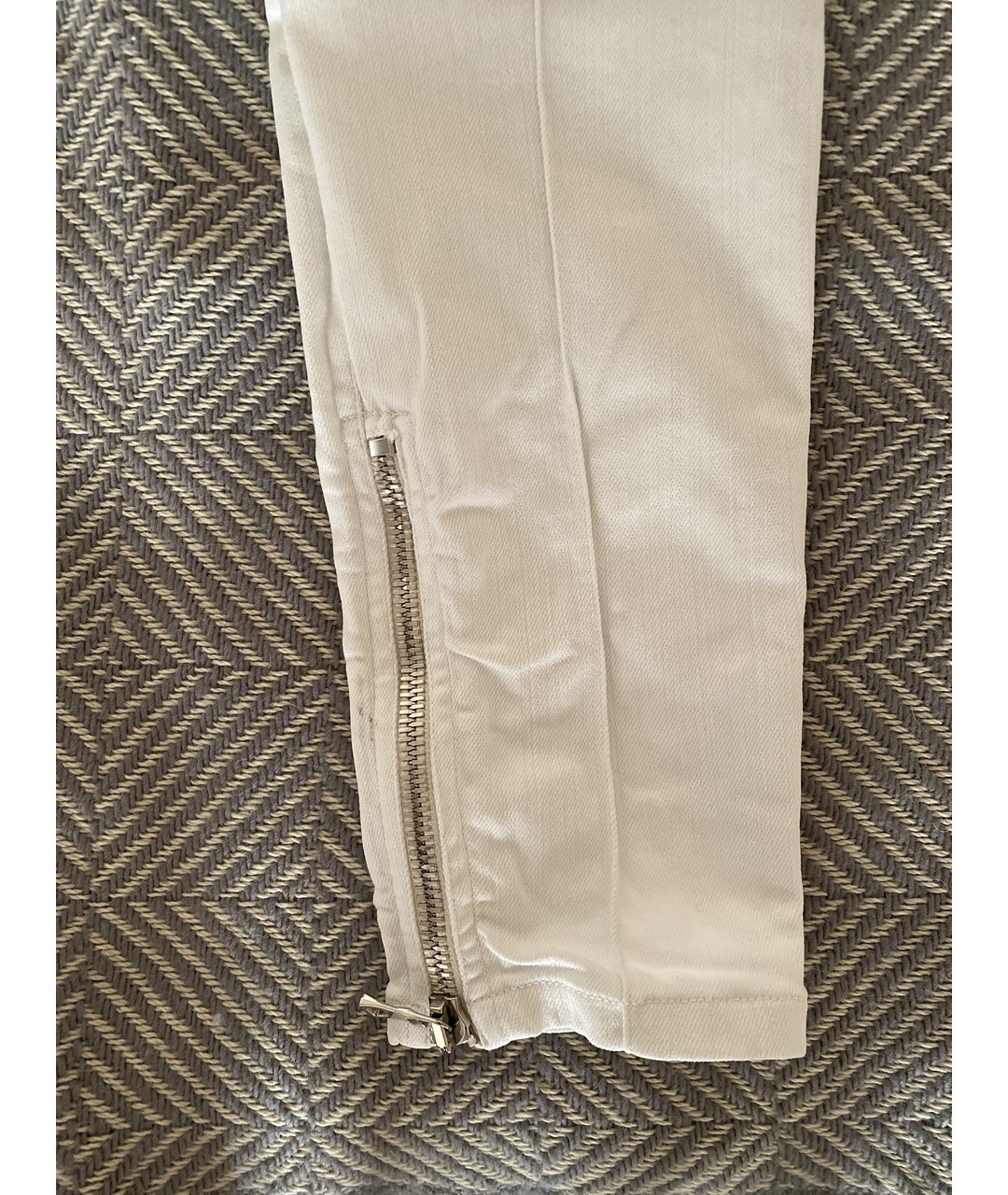 BALMAIN Белые хлопковые джинсы слим, фото 5