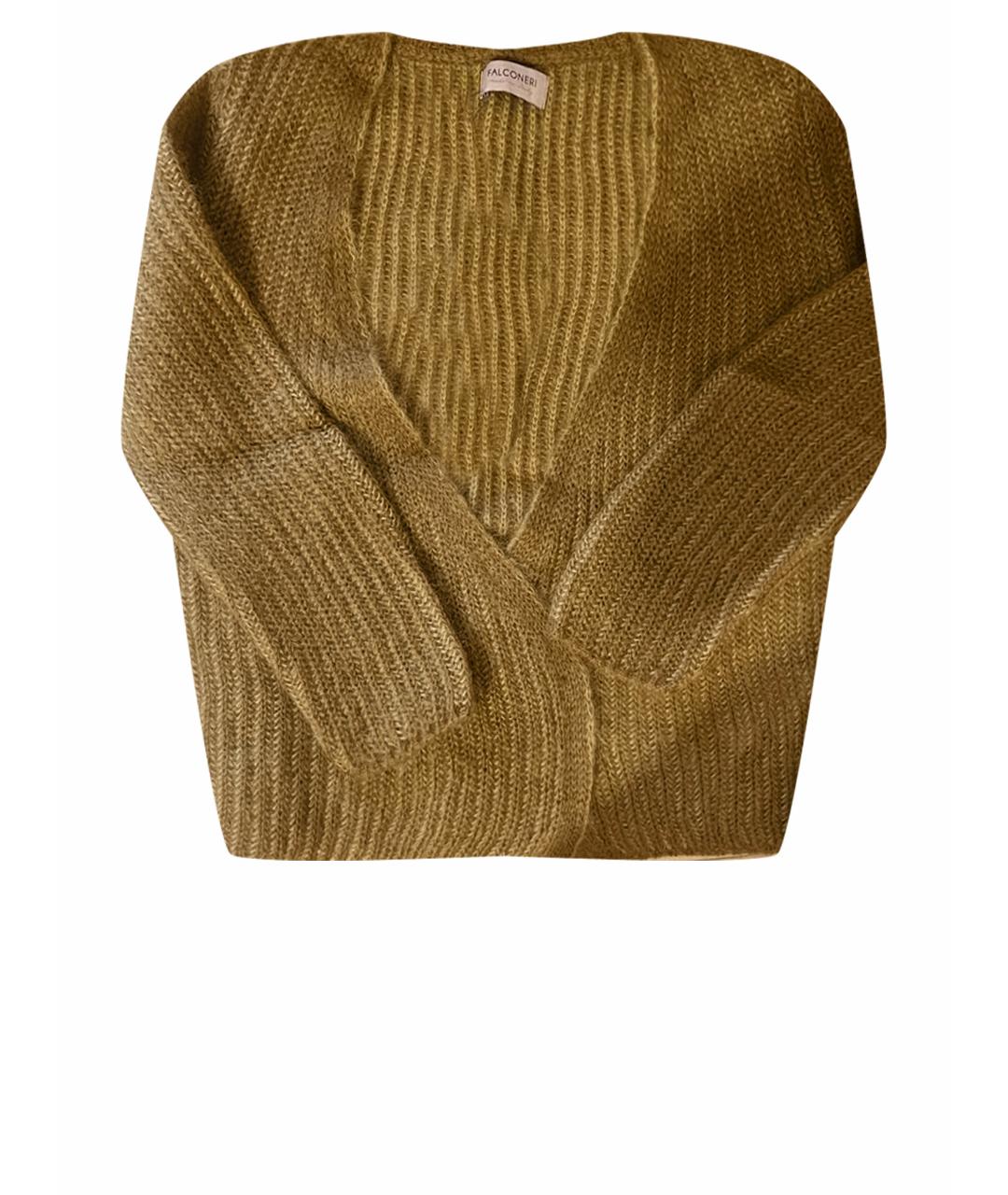 Falconeri Горчичный кашемировый джемпер / свитер, фото 1