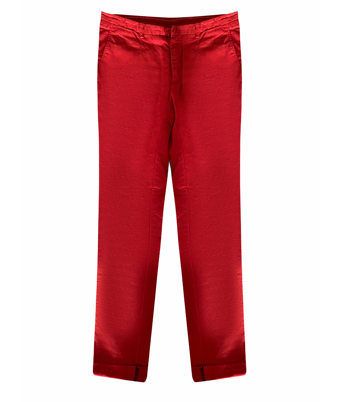 KENZO Красные хлопковые брюки чинос, фото 1