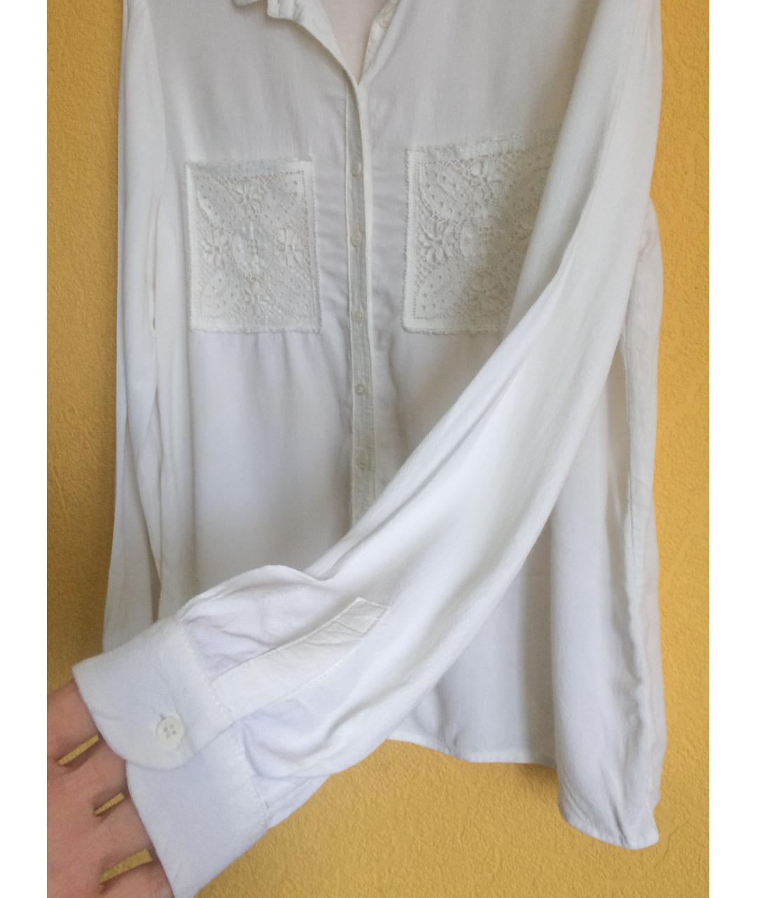 Claudie Pierlot Белая вискозная блузы, фото 9