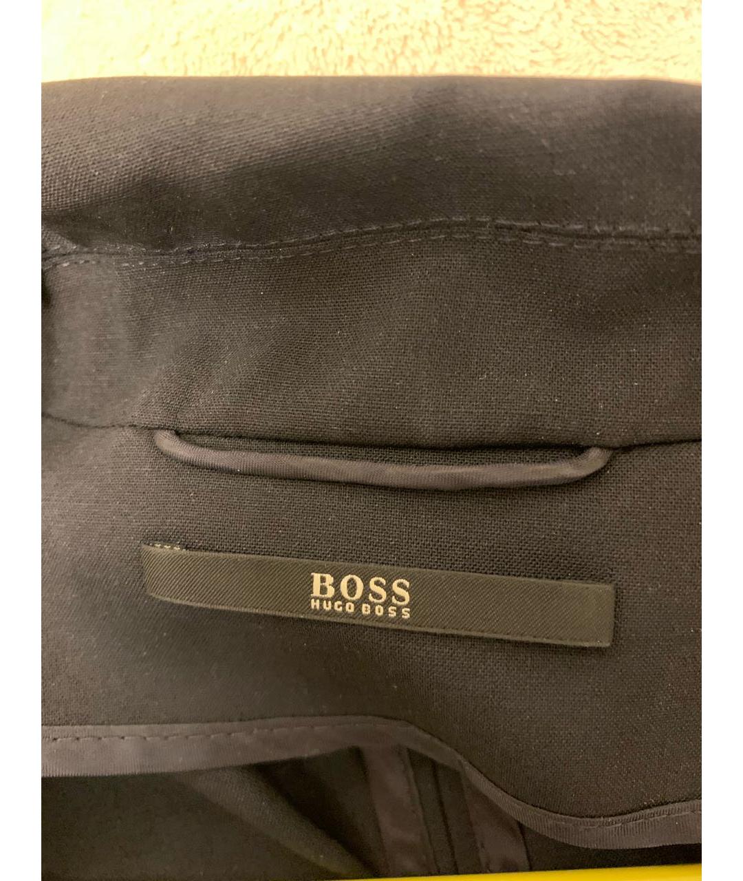 HUGO BOSS Темно-синий шерстяной жакет/пиджак, фото 3