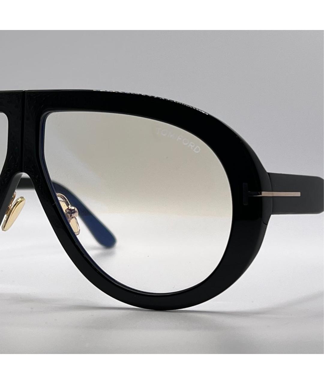TOM FORD Черные пластиковые солнцезащитные очки, фото 3