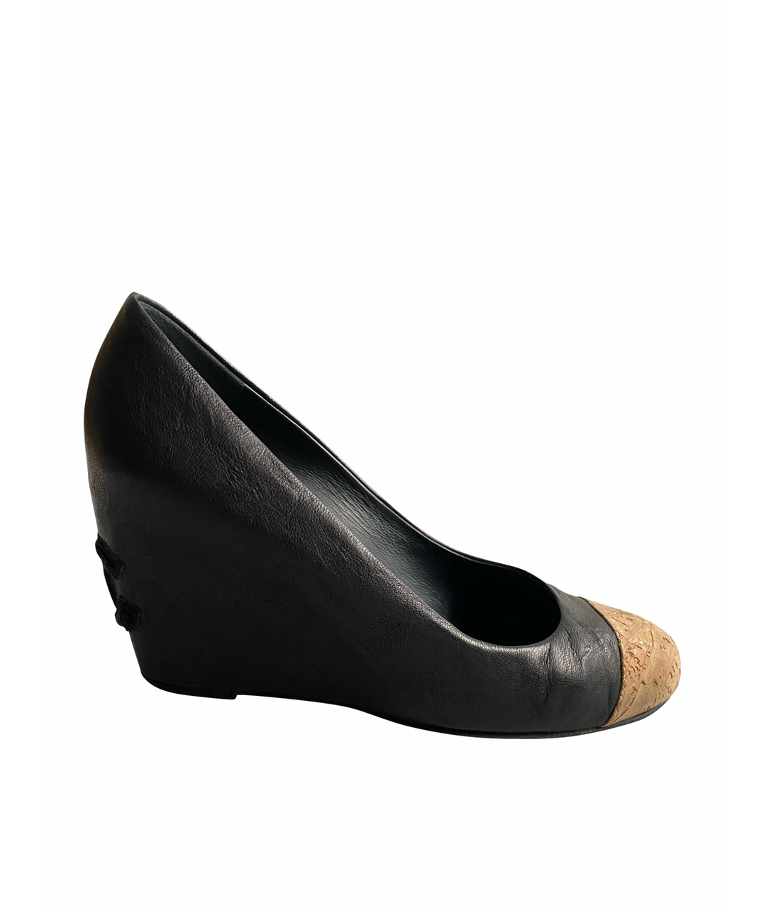 CHANEL PRE-OWNED Черные кожаные туфли, фото 1