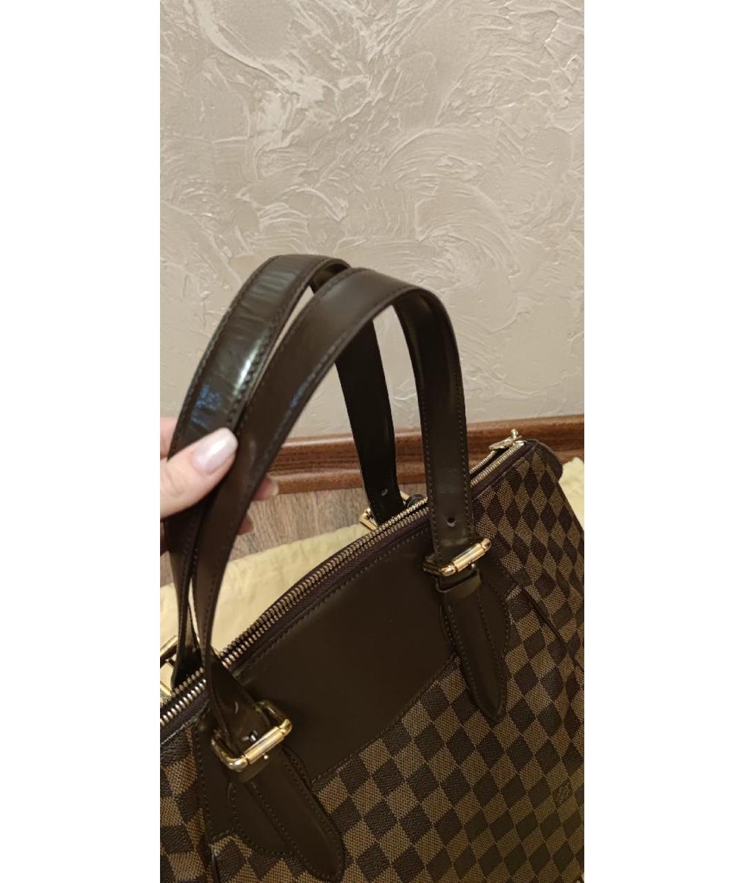 LOUIS VUITTON Коричневая сумка тоут из искусственной кожи, фото 7