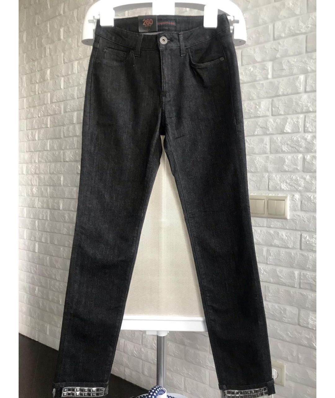 TRUSSARDI JEANS Темно-синие хлопковые джинсы слим, фото 6