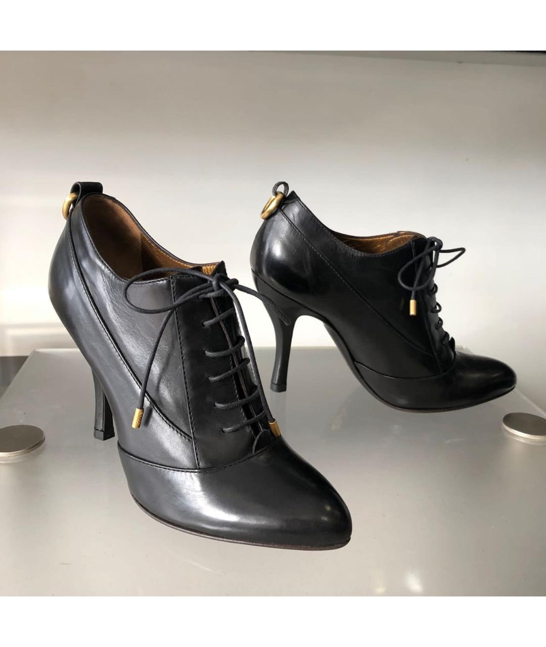 BALLY Черные кожаные ботильоны, фото 6