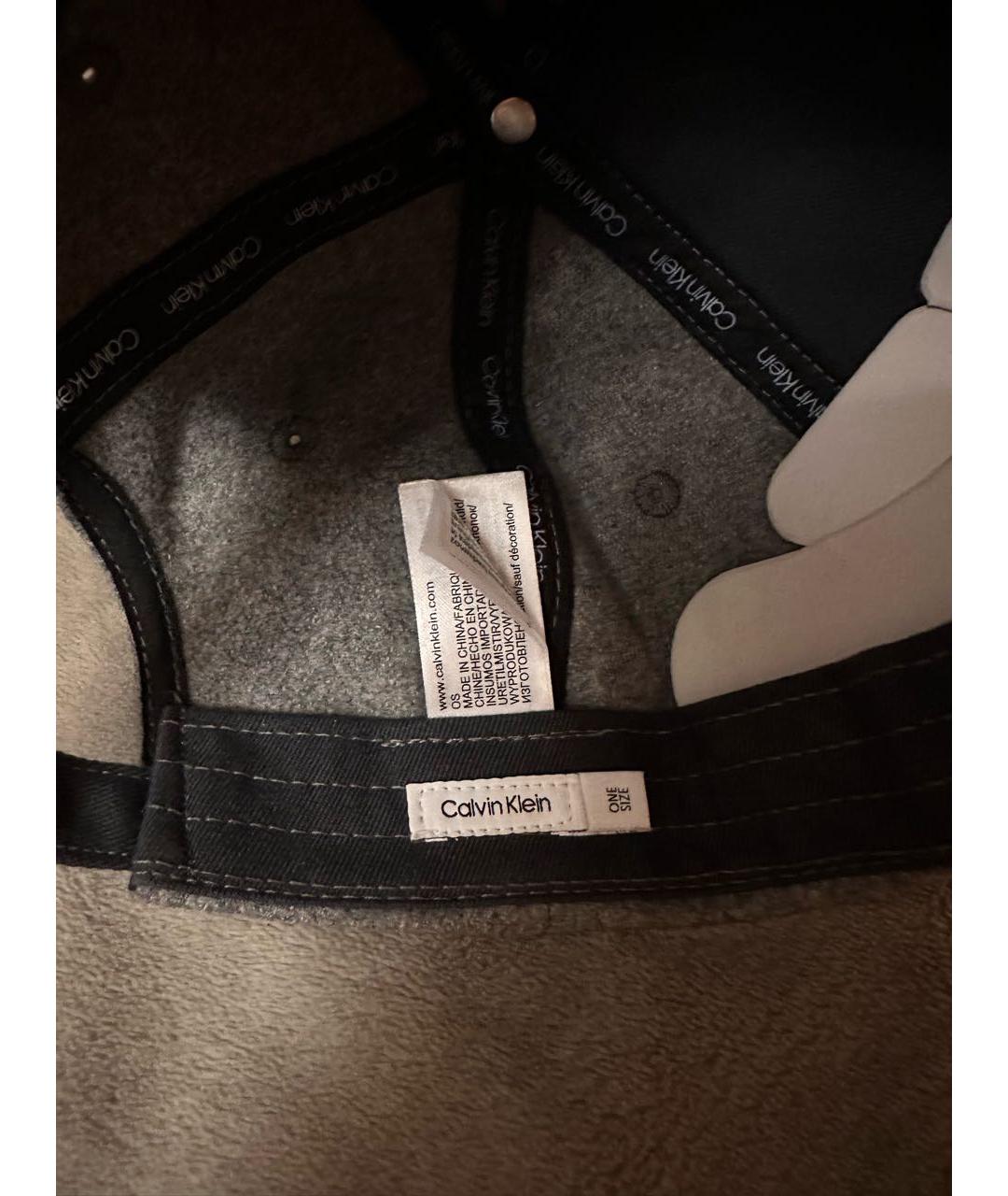 CALVIN KLEIN Серая шерстяная кепка/бейсболка, фото 5