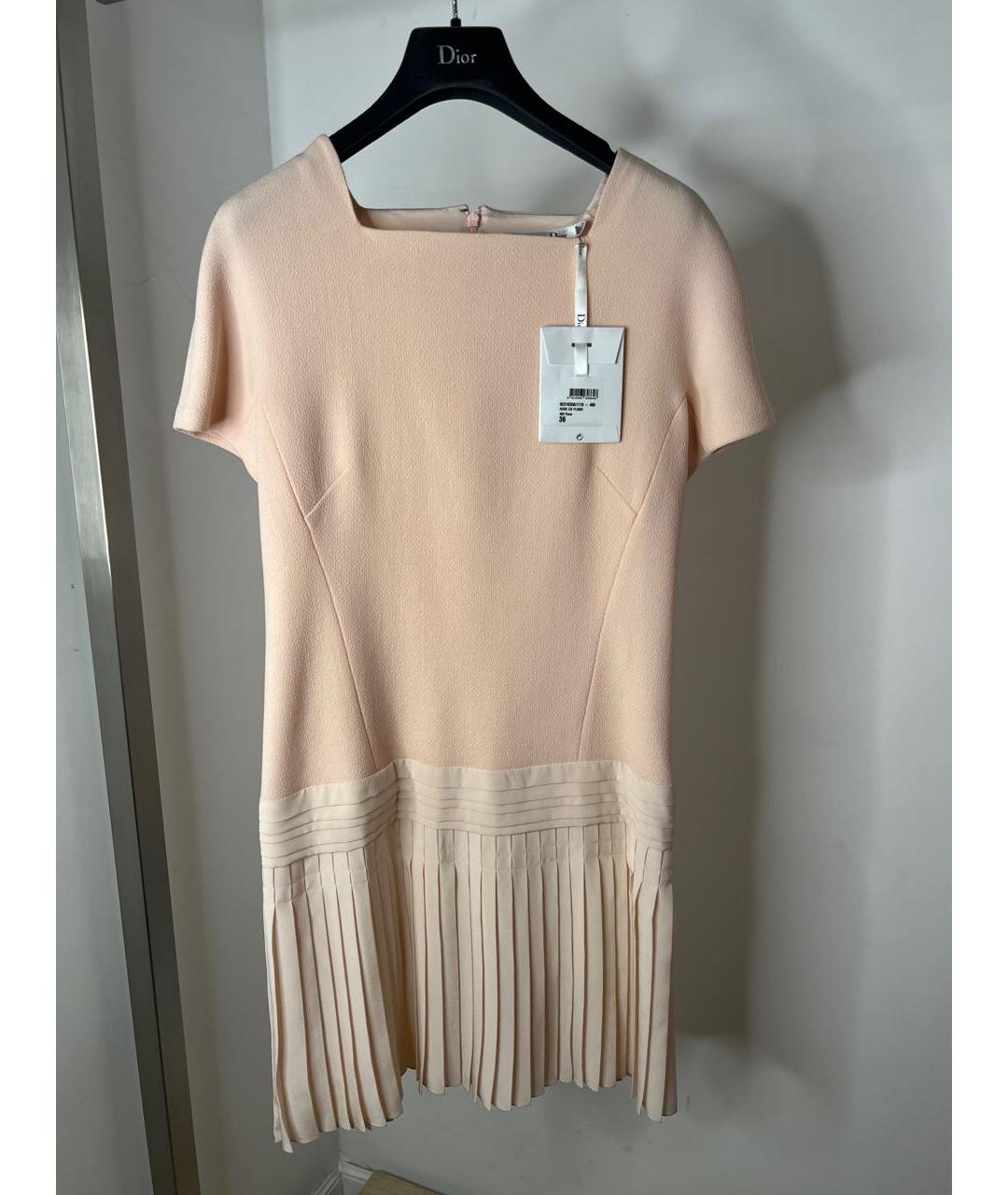 CHRISTIAN DIOR Бежевое платье, фото 2