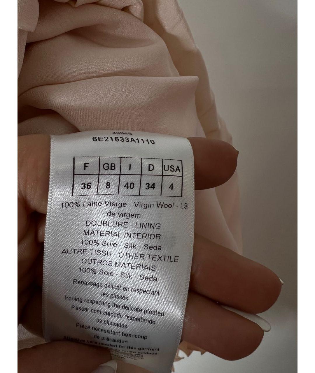 CHRISTIAN DIOR Бежевое платье, фото 4