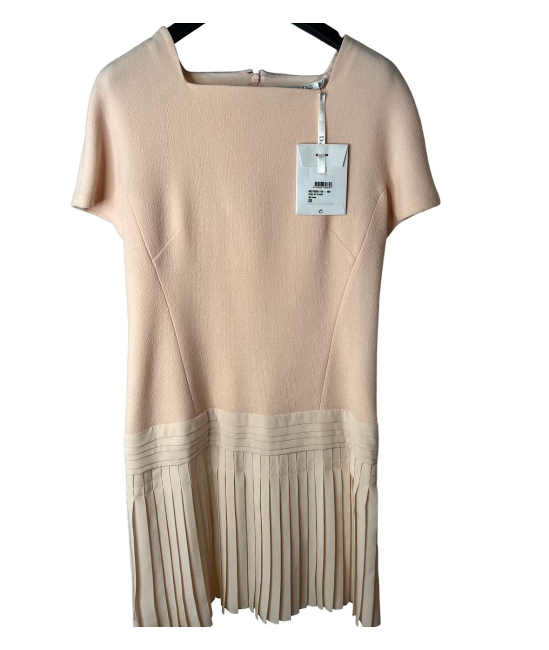 CHRISTIAN DIOR Бежевое платье, фото 6