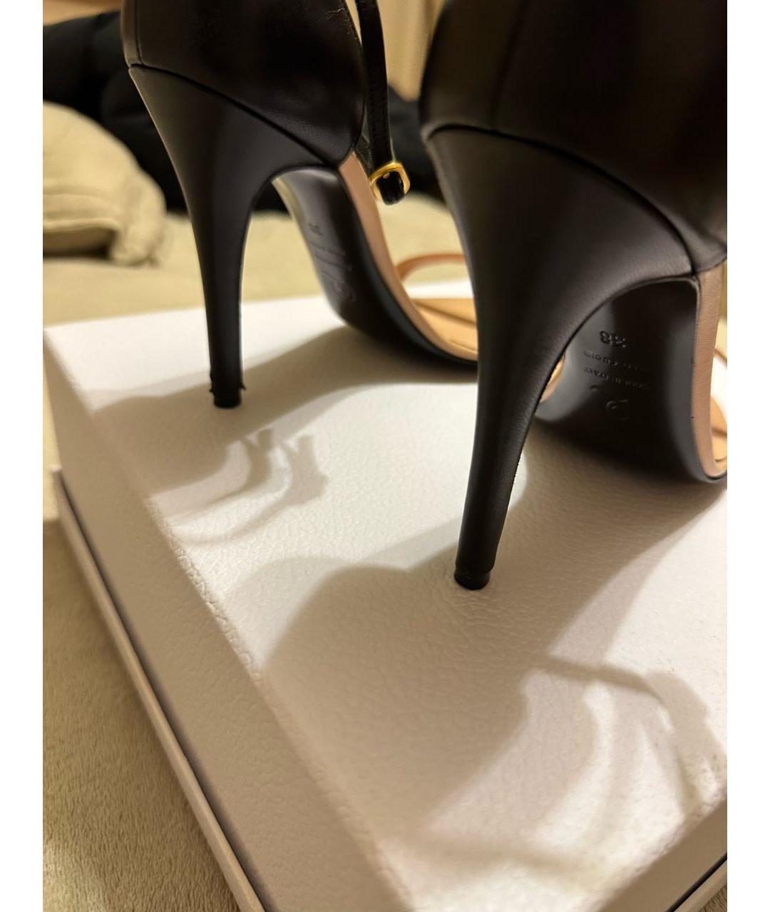 ALEXANDER MCQUEEN Кожаные босоножки, фото 4
