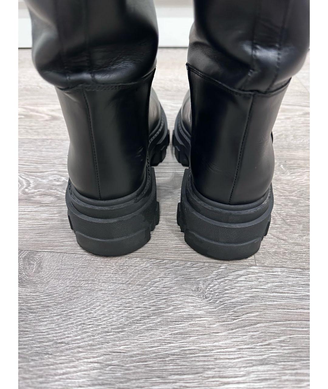 GIA COUTURE Черные кожаные сапоги, фото 6