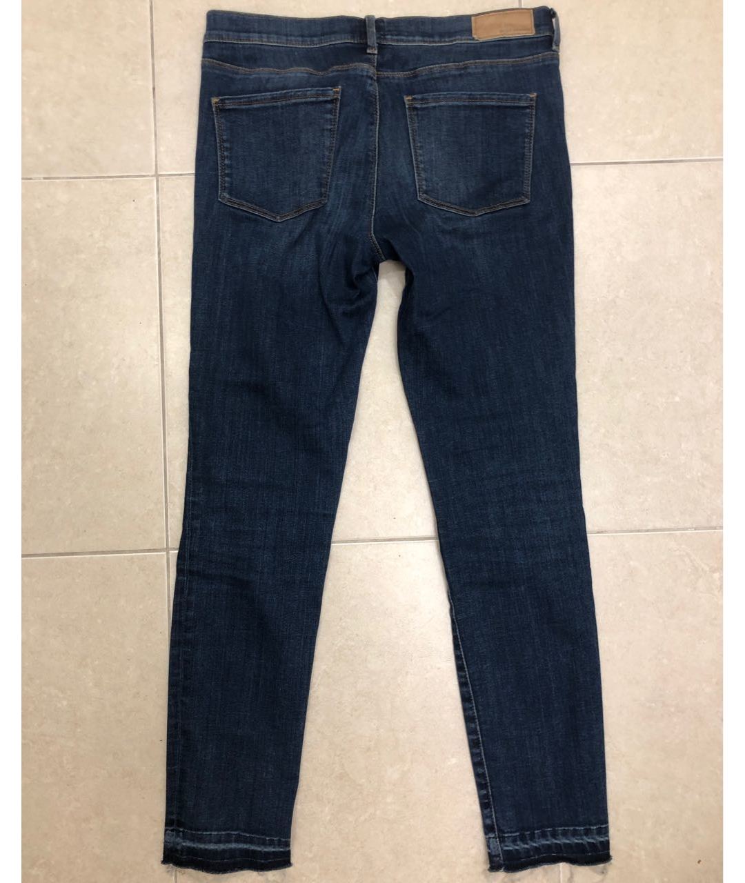 HUGO BOSS Синие хлопко-полиэстеровые джинсы слим, фото 2
