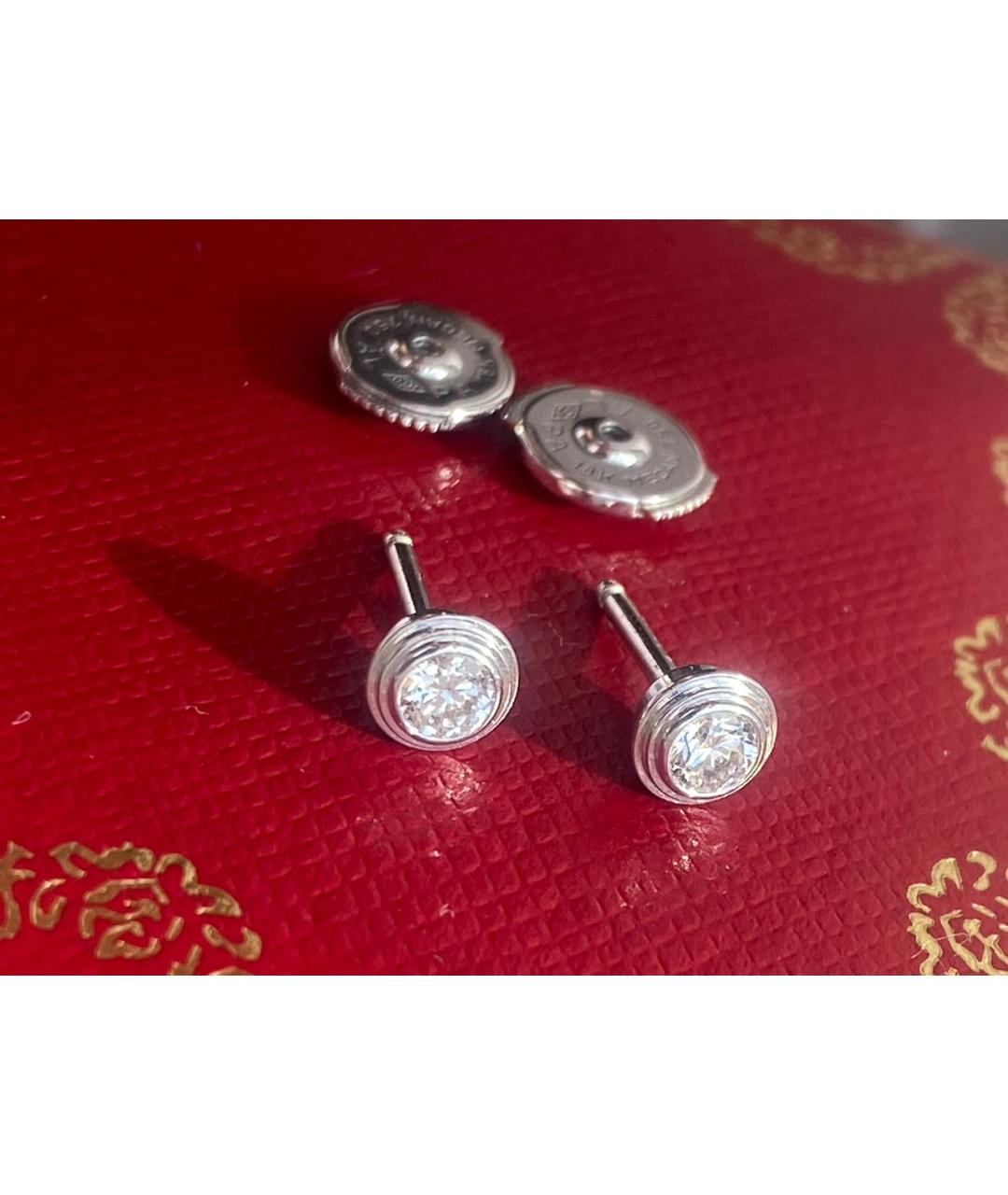 CARTIER Белые серьги из белого золота, фото 2