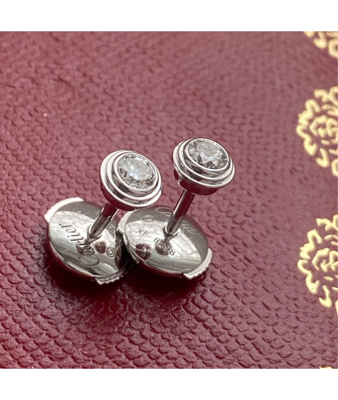 CARTIER Белые серьги из белого золота, фото 6