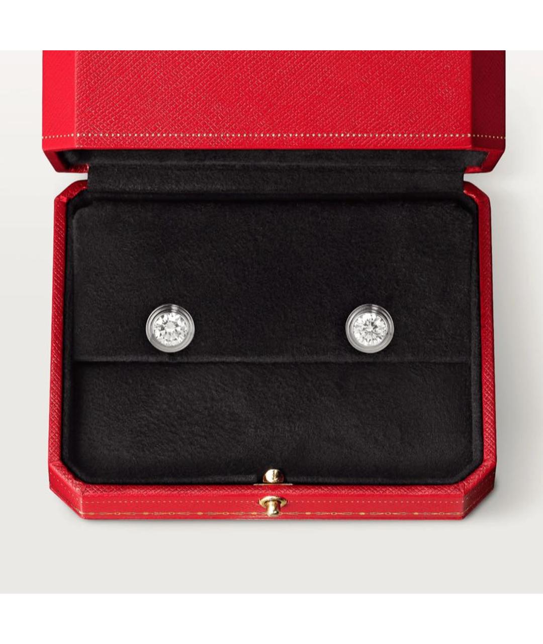 CARTIER Белые серьги из белого золота, фото 3