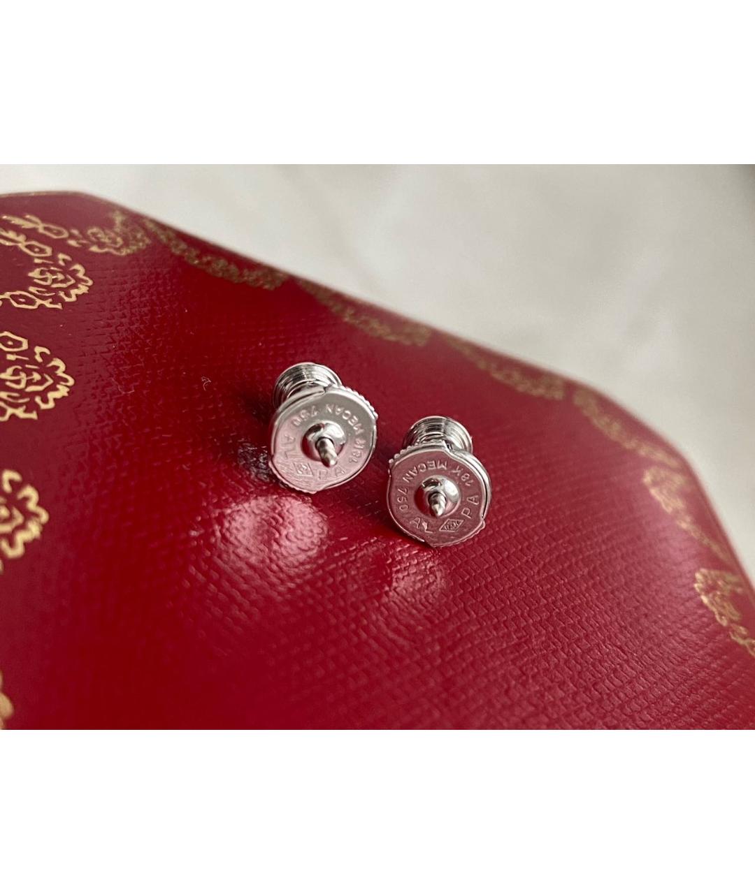 CARTIER Белые серьги из белого золота, фото 4