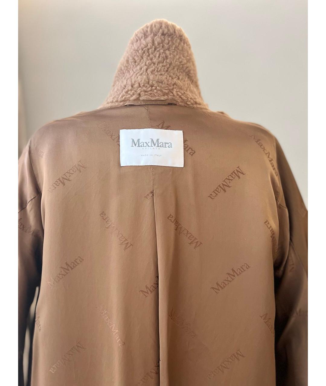 MAX MARA Бежевое шерстяное пальто, фото 4