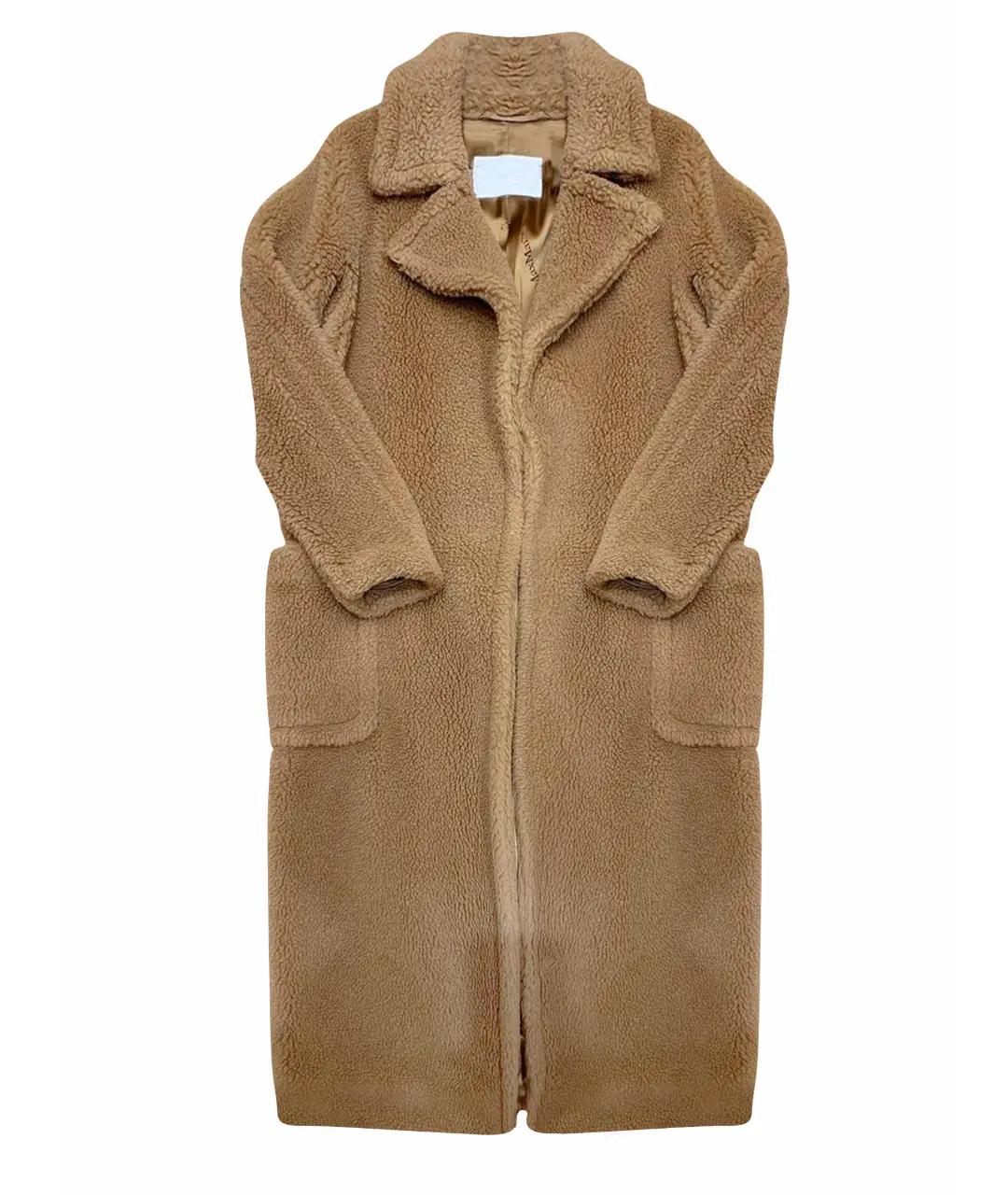 MAX MARA Бежевое шерстяное пальто, фото 1