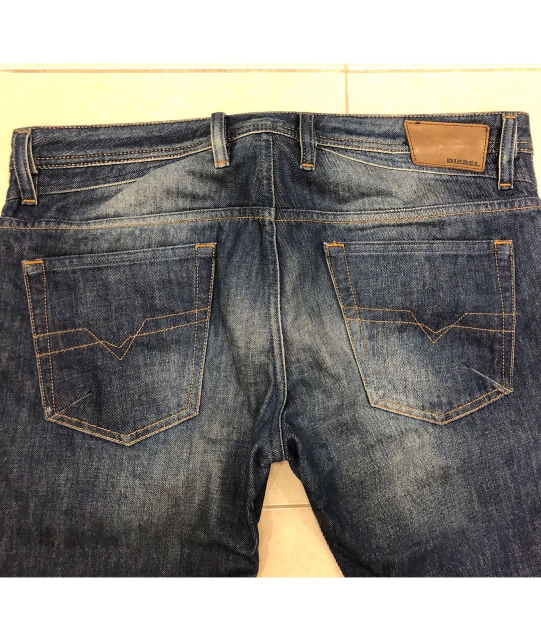 DIESEL Синие хлопковые джинсы скинни, фото 3